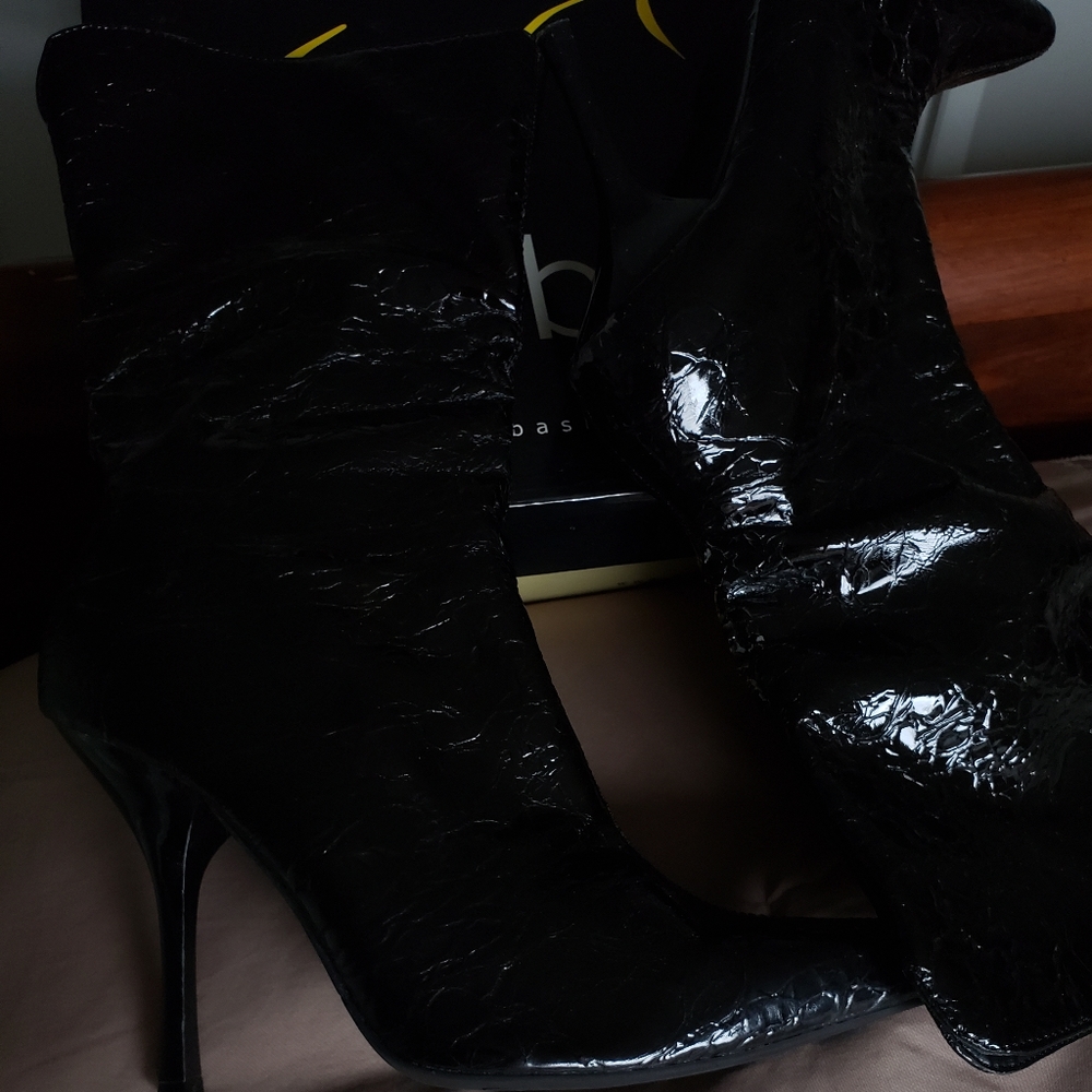 Black Patent Leather Boot